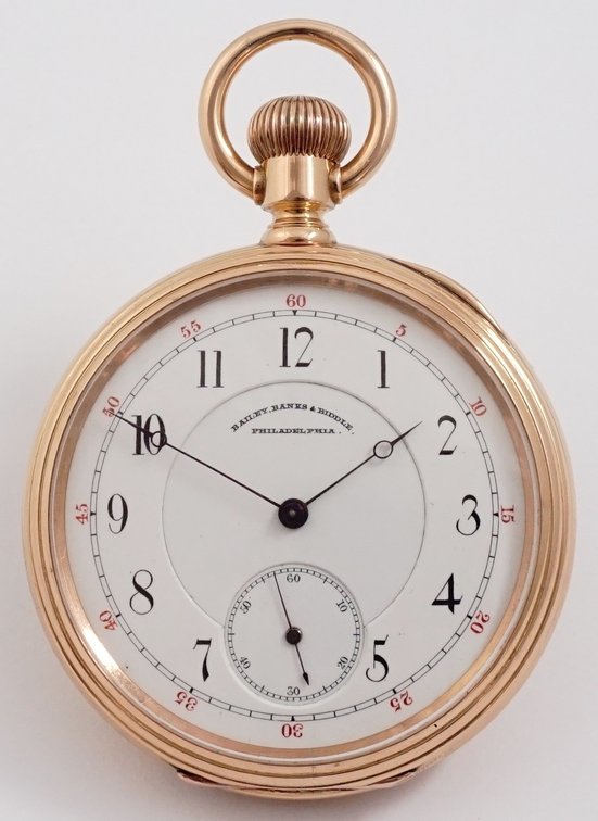 Elgin, Convertible, 21J, heavy 18K rose gold, triple-signed private label