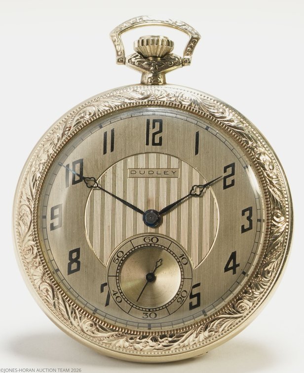 Dudley Watch Co, Masonic, Model 1, 14K white gold