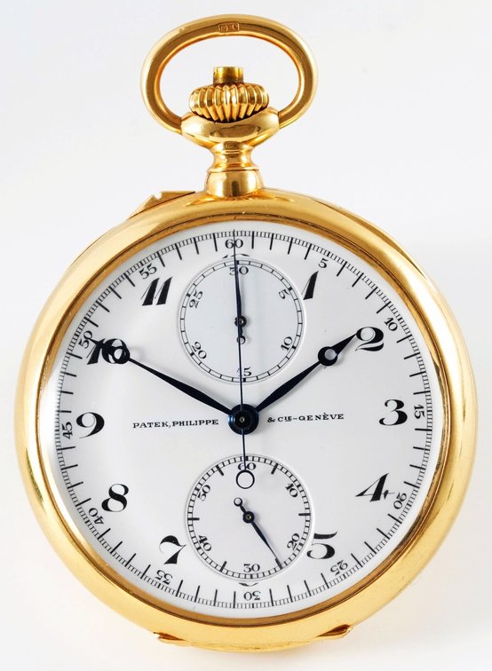 Patek Philippe, chronograph w/register, triple-signed, 18K, 51mm