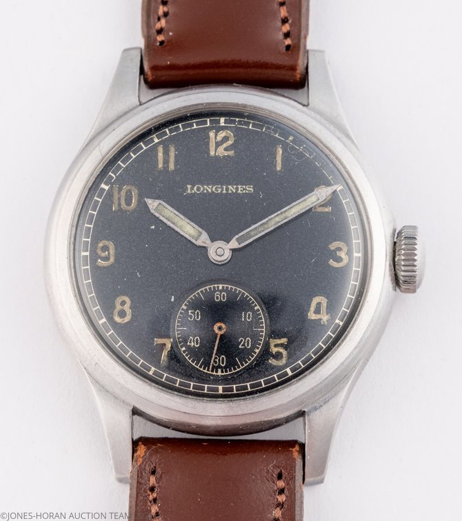 Longines WWII Luftwaffe pilot's watch, ref 22880, manual wind