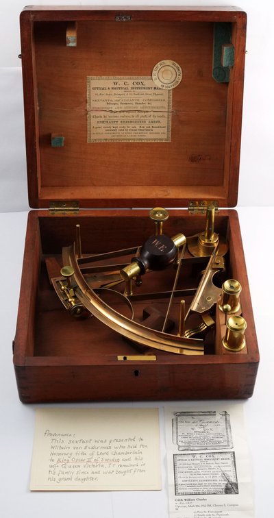Sextant by WC Cox of Plymouth, England w/provenance