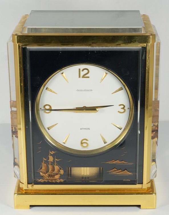 LeCoultre, Atmos Marina Caravelle perpetual clock, ref 5804, w/Box