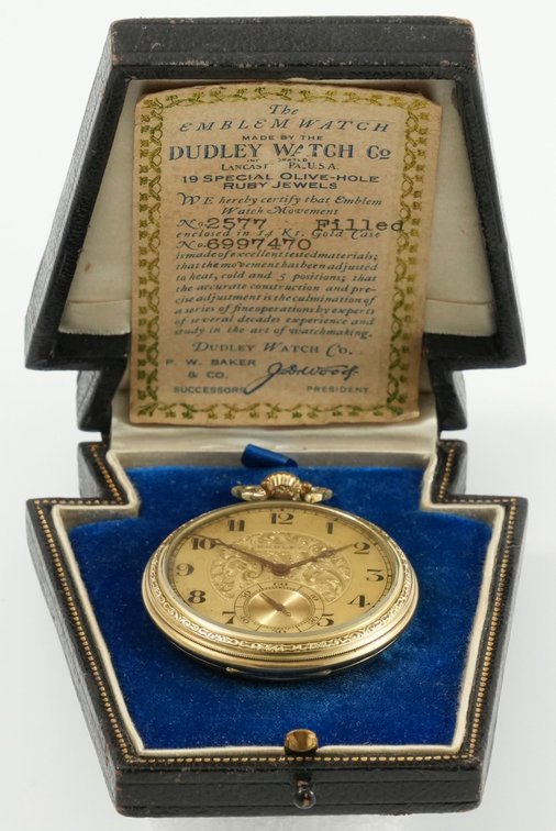 Dudley Watch Co, Masonic, Model 2, w/original box, rare