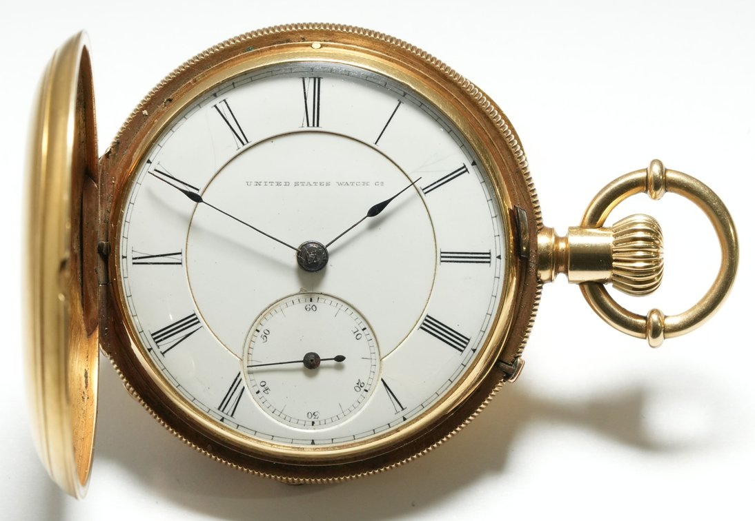 United States Watch Co, Frederic Atherton & Co, 19J, heavy 18K USWCo HC