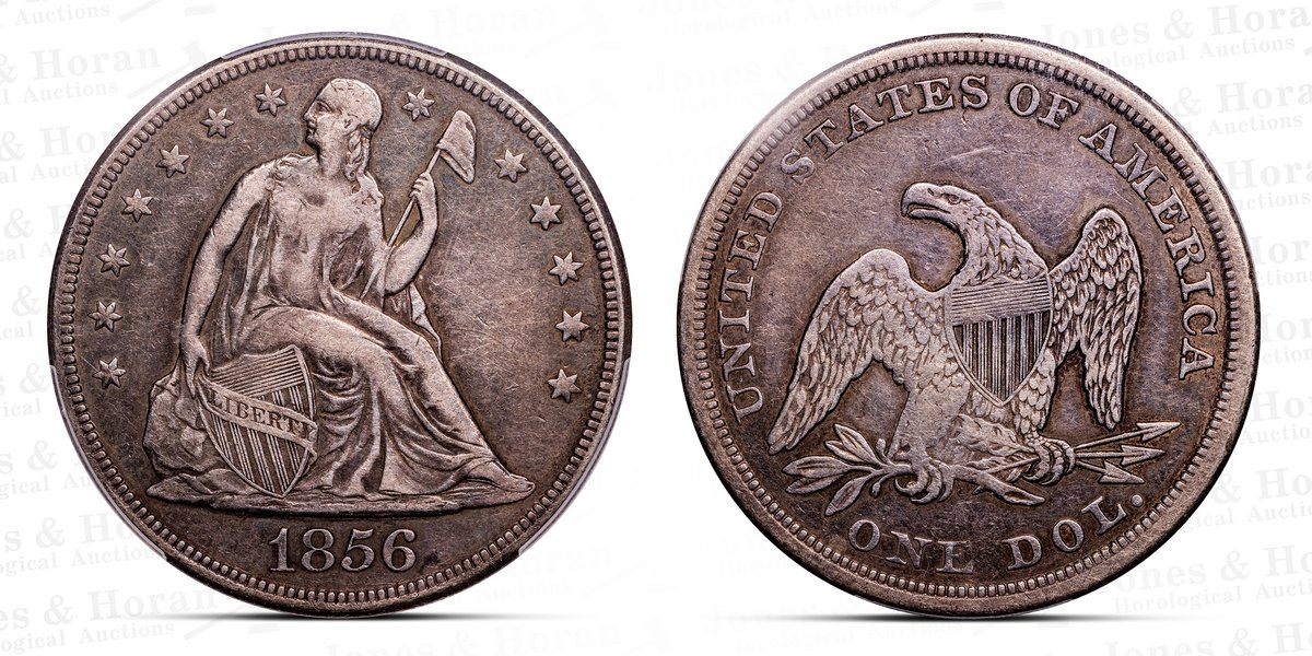 Liberty Seated Silver Dollar, 1856, PCGS VF25