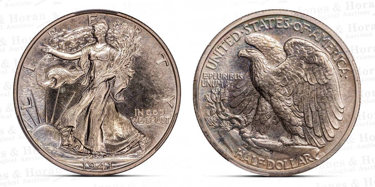 Walking Liberty Half Dollar, 1941, CAC PR65