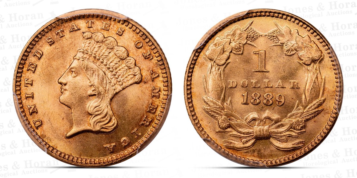 Indian Princess Head Gold Dollar, 1889, PCGS MS65