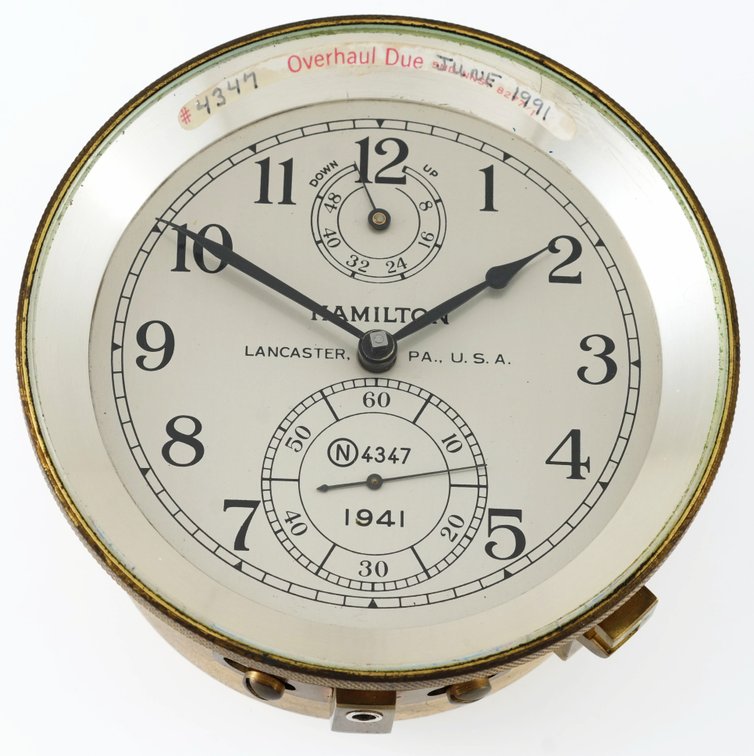 Hamilton, Model 21, WWII era marine chronometer