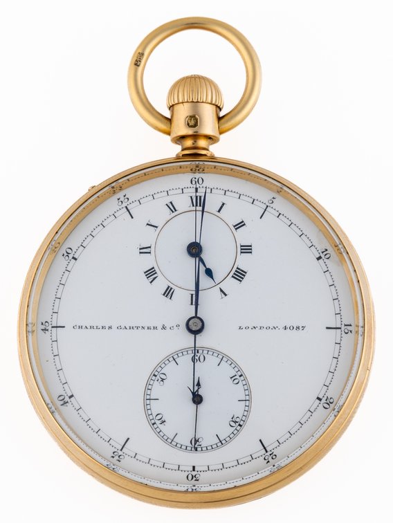 Charles Gartner & Co, chronograph w/regulator dial, 18K