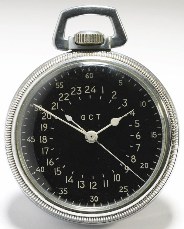Waltham, WWII military Master Navigation Watch, 22J, 16S