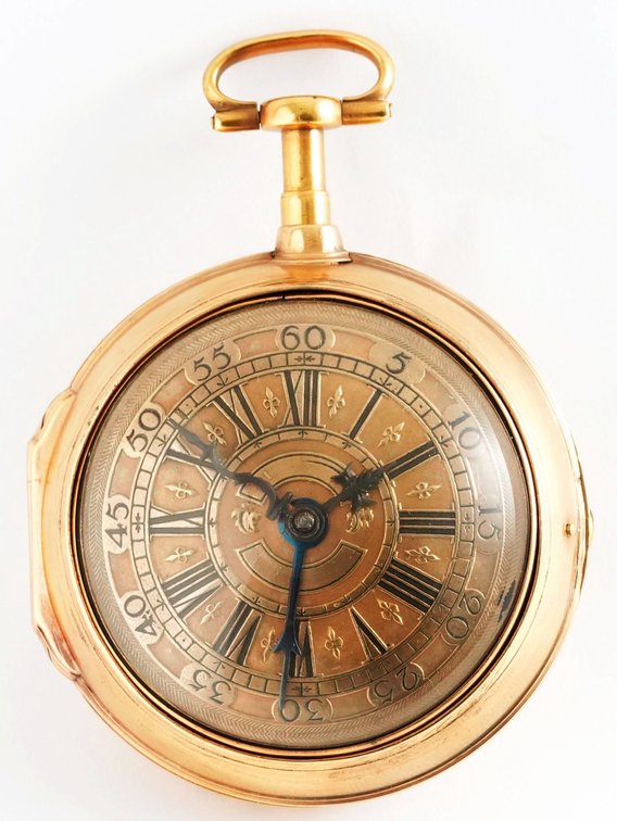 William Tomlinson, verge fusee w/alarm, 58mm