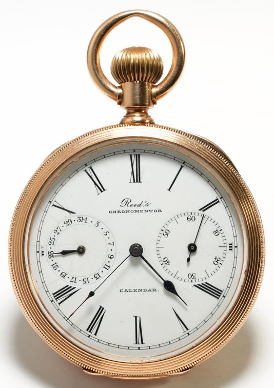 GP Reed, Boston, "Chrono-Mentor" with 31-day calendar, serial #350, very rare