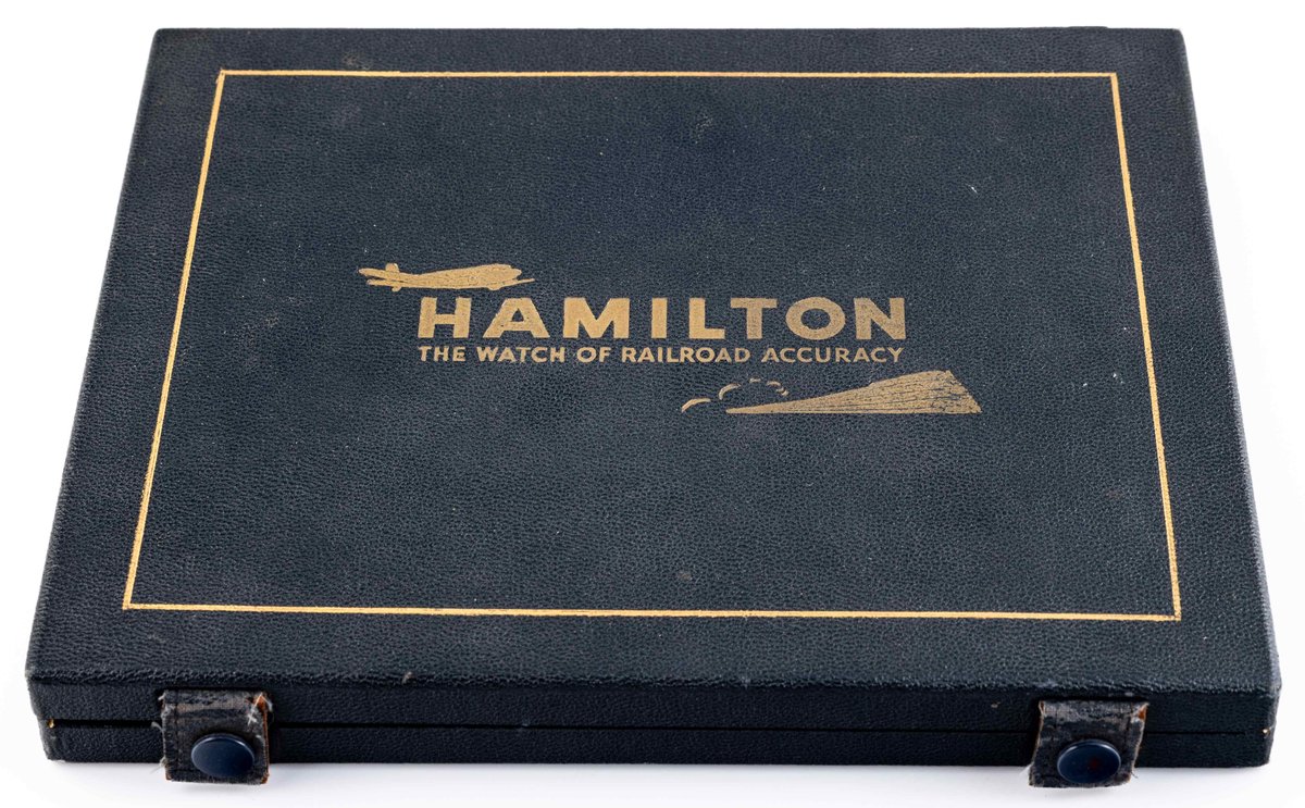 Hamilton salesman's traveling display case, circa 1950s