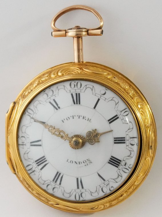 Harry Potter, 22K gold repoussé verge fusee, 46mm