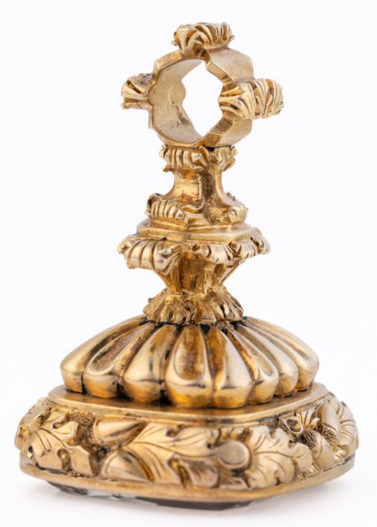 14K gold Victorian fob seal belonging to the House of Baring, Earls of Northbrook
