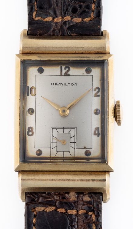 Hamilton Barton, manual wind in 14K w/B&P