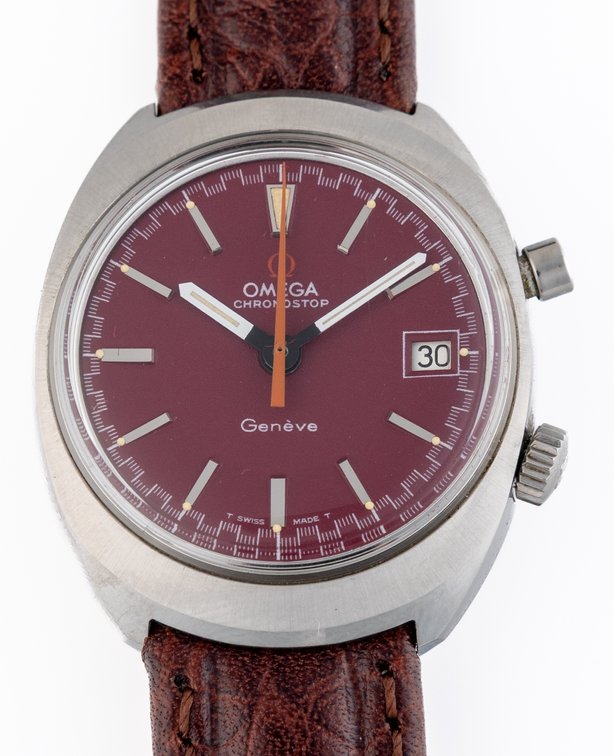 Omega Chronostop, ref 146.010, flyback center-seconds chronograph, manual wind