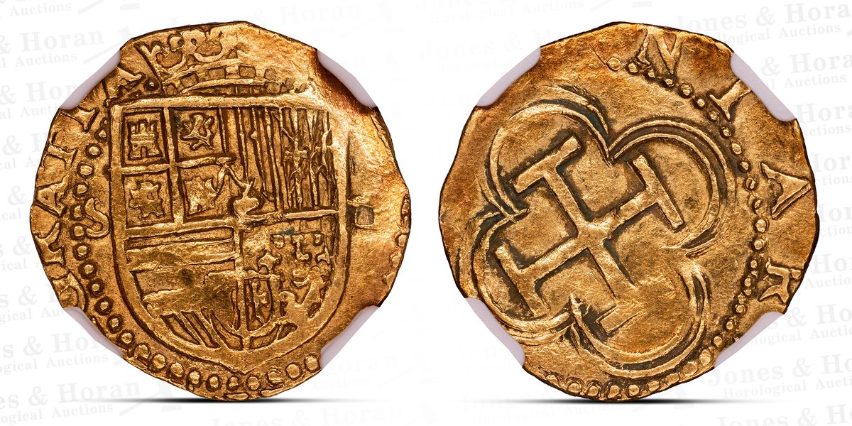 Spain: Charles and Joanna Gold Escudo (1516 - 1556), NGC AU details