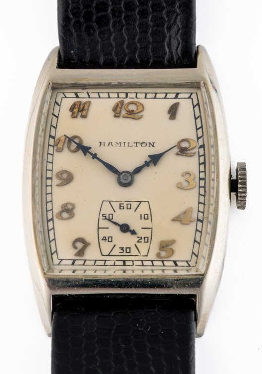 Hamilton Glenn Curtiss, manual wind in 14K white gold