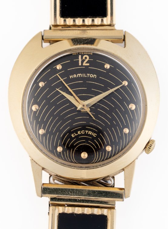 Hamilton Spectra, electric in 14K gold w/box