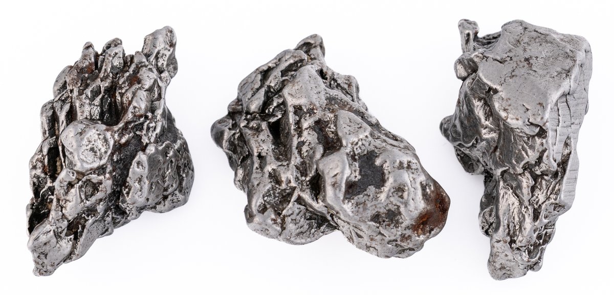 Lot (3) Russian Sikhote-Alin meteorite fragments