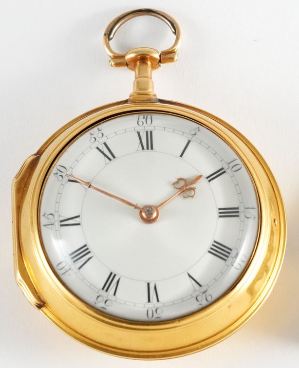 John Ellicott & Sons, very heavy 22K gold cylinder fusee