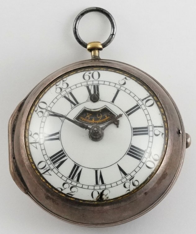 Charles Gretton, verge fusee w/regulation through dial, 55mm
