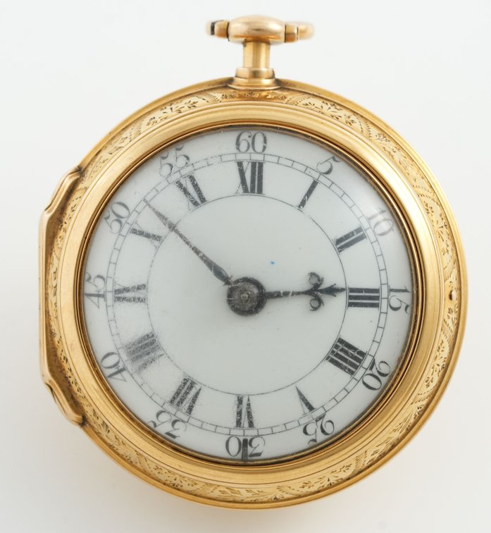 William Allam, 22K cylinder fusee w/historically interesting papers
