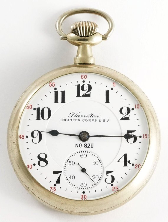Hamilton, Grade 992 w/scarce Engineer Corps dial, 21J