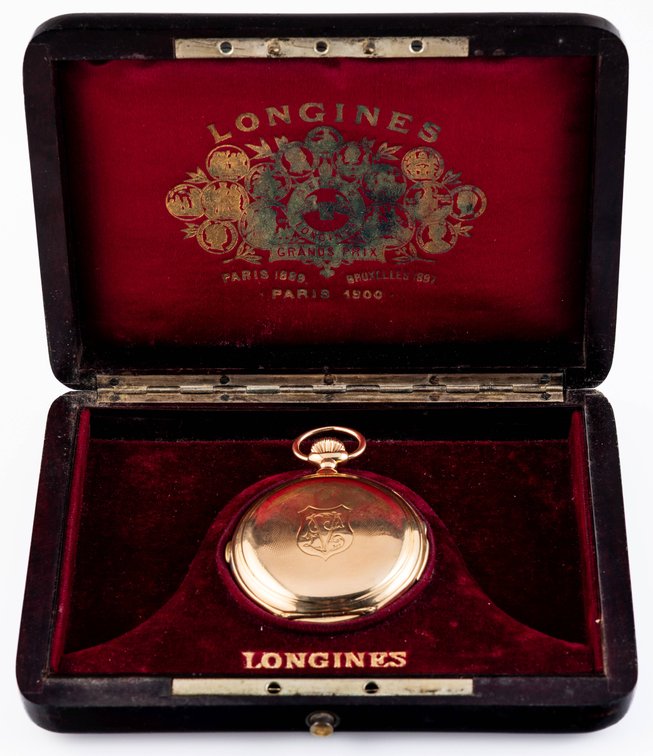 Longines, minute repeater w/chronograph, heavy 18K HC