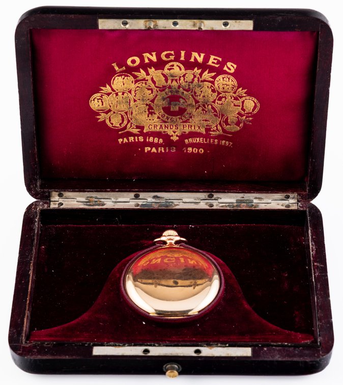 Longines, observatory grade w/Guillaume balance, very heavy 18K HC