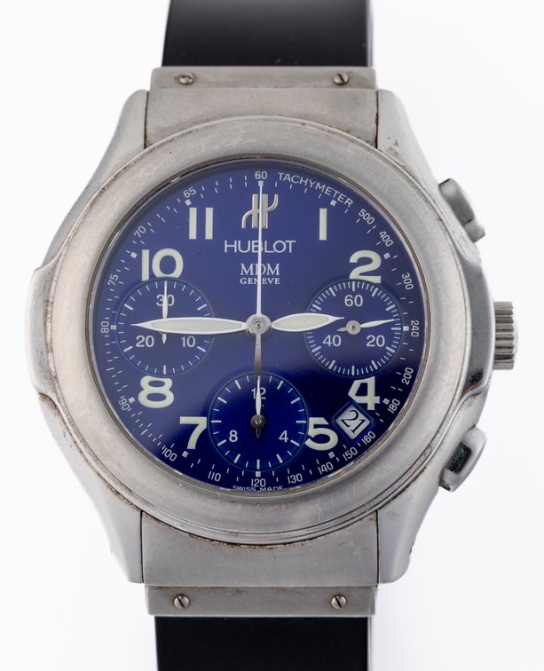 Hublot MDM Geneve Chronograph, ref 1810.1, automatic w/box & extra strap