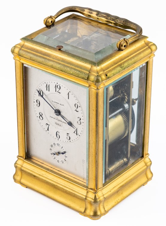 L Leroy & Cie Grand & Petite Sonnerie repeating carriage clock