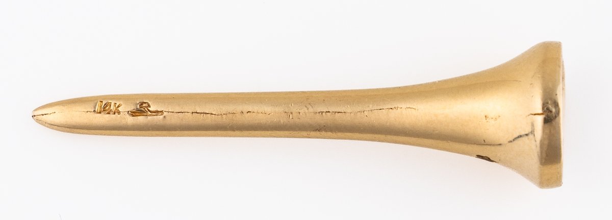 14K yellow gold golf tee
