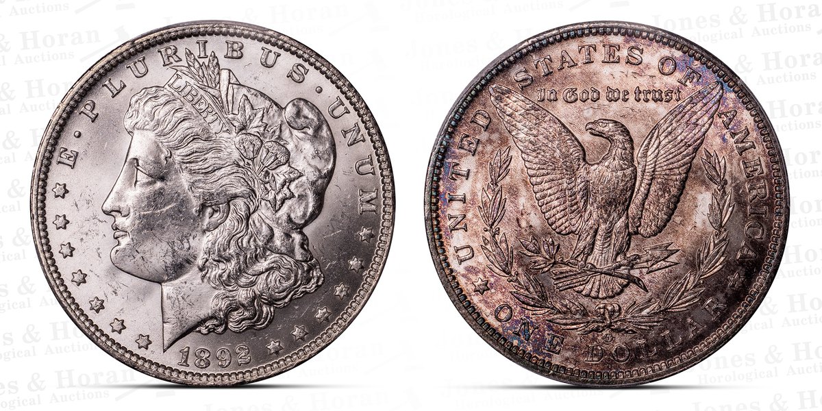 Morgan Silver Dollar, 1892-O, PCGS Genuine