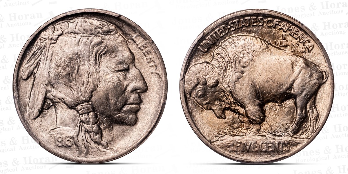 Buffalo Nickel, 1913 - type 1, PCGS MS66 w/CAC