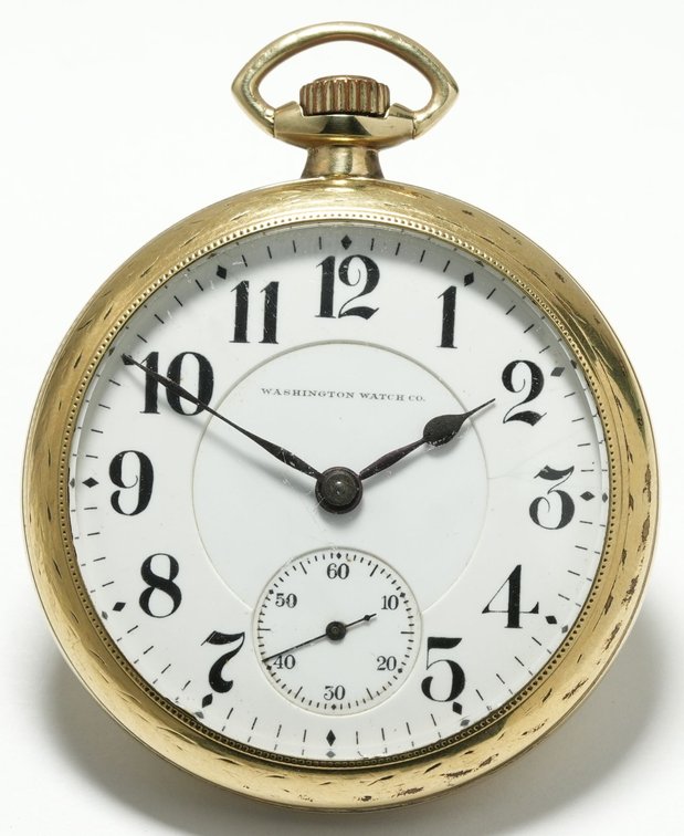 Illinois, Washington Watch Co, Army and Navy, 21J, 16S, rare