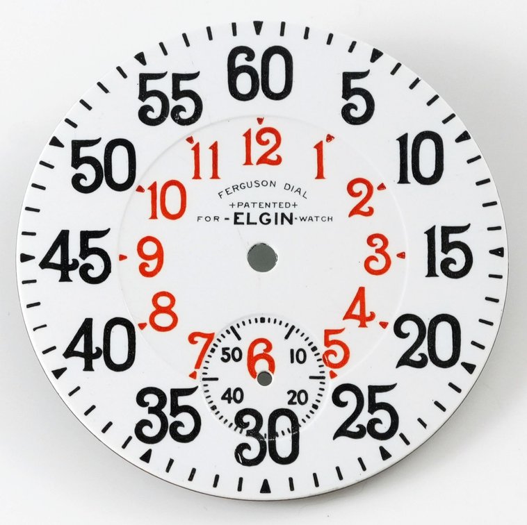 Elgin Ferguson style 16S dial
