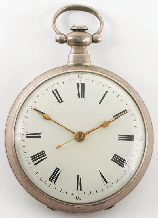 Chinese market duplex w/center-seconds, silver, 55mm
