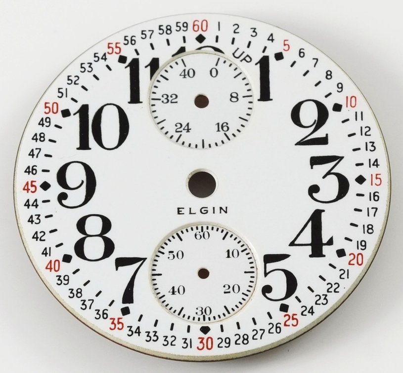 Elgin 18S up/down winding indicator dial