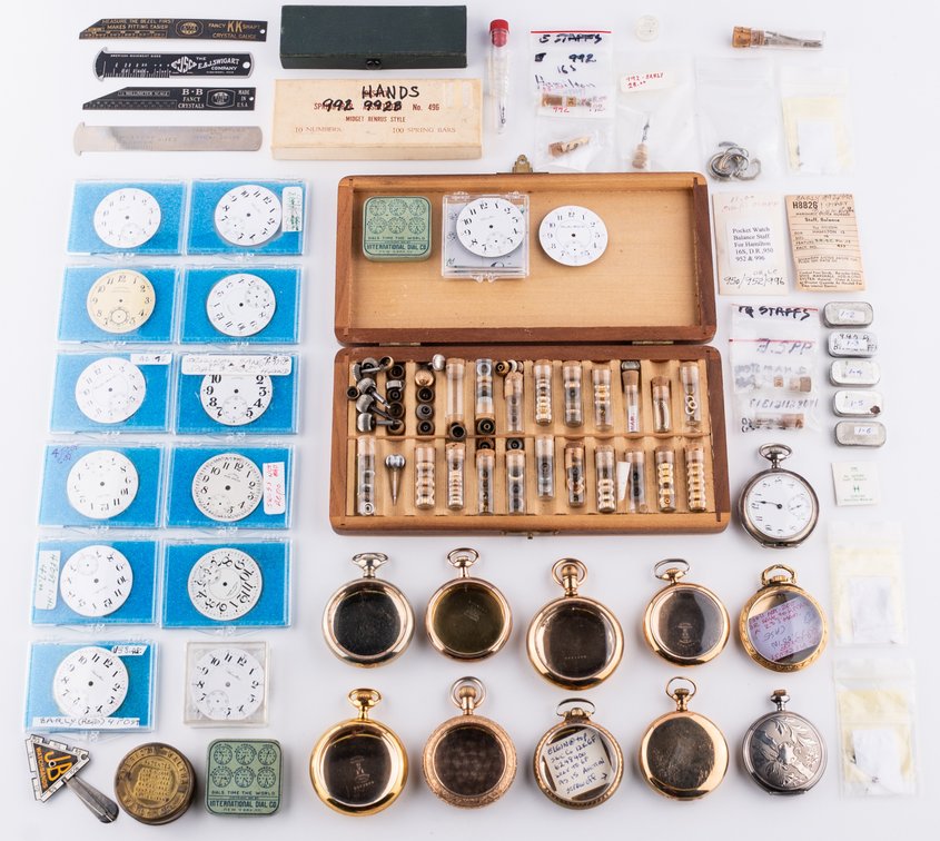 Horological assortment includes PW cases, PW dials, and more