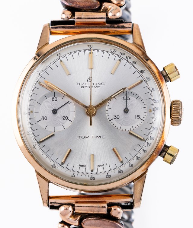 Breitling Top Time chronograph, ref 2000, manual wind