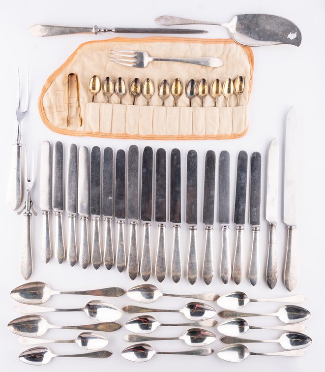 Lot (51) Tiffany & Co silverware