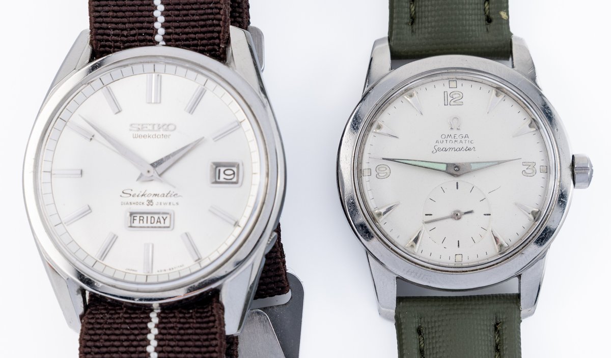 WW lot (2) Swiss & Japanese automatic models, both run
