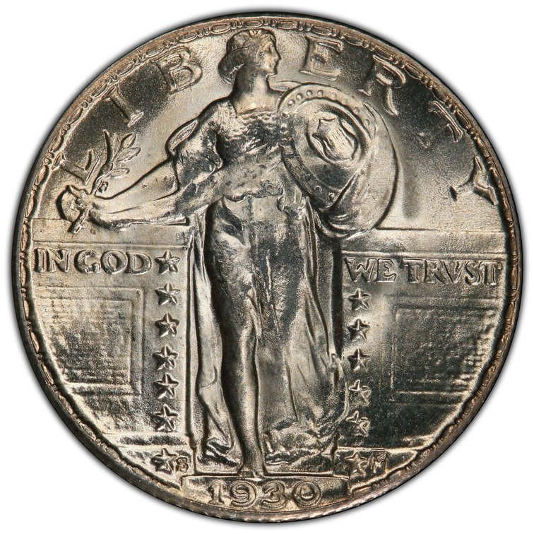 US Standing Liberty quarter, 1930-S, PCGS MS66FH