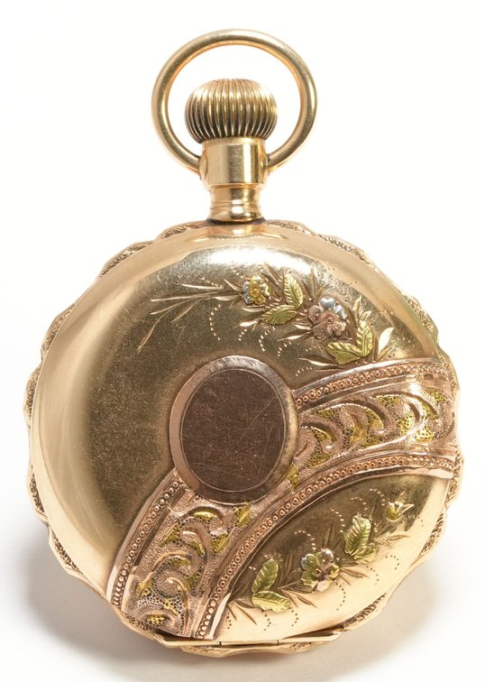 Elgin, pendant watch, 6S, 14K multicolor HC