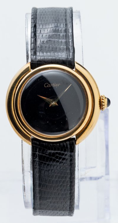 Lady's Cartier Vendome, manual wind in 18K