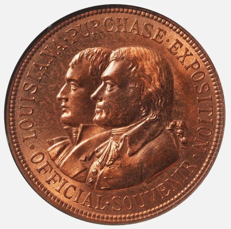 Louisiana Purchase Exposition Medal, 1904, NGC MS66RB