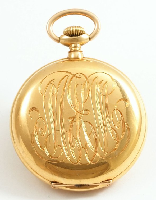 Patek Philippe, triple-signed Tiffany, pendant watch, 37mm, heavy 18K HC