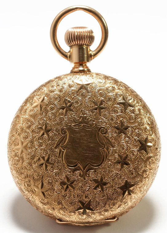 Waltham, pendant watch, 6S, 14K HC w/attractive detail
